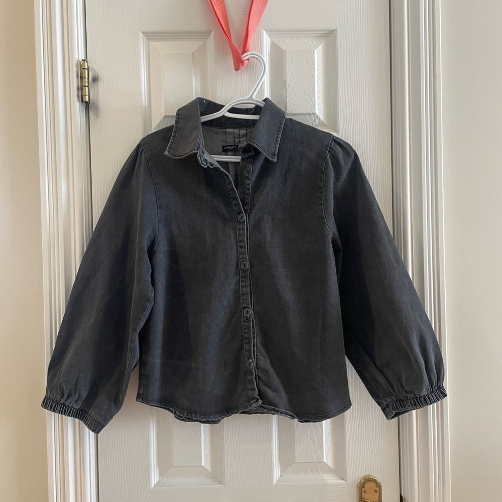 Black Jean button down shirt